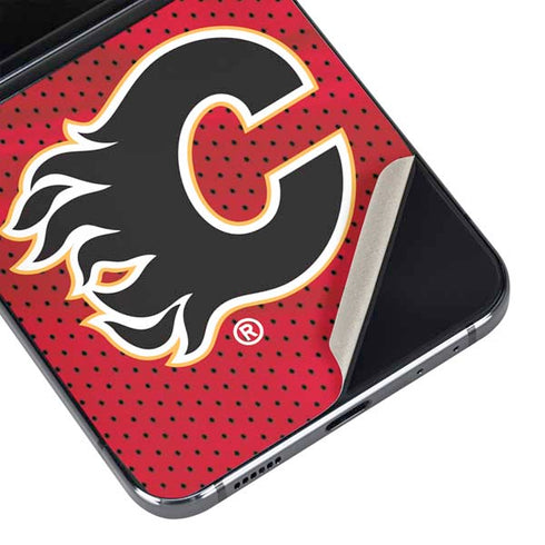 NHL Calgary Flames Home Jersey Galaxy Z Flip5 5G Skin
