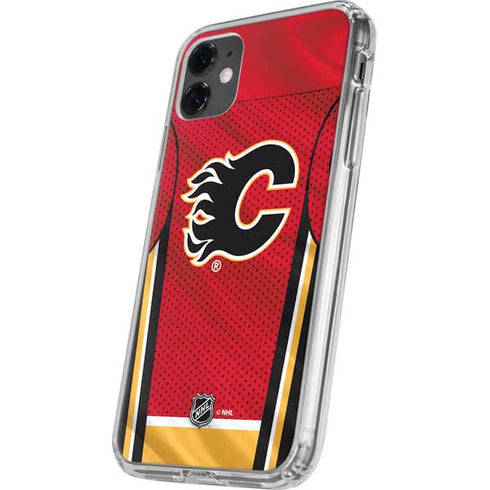 NHL Calgary Flames Home Jersey iPhone 11 Clear Case