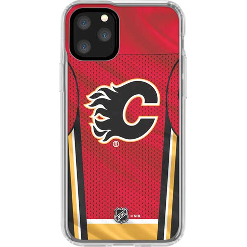 NHL Calgary Flames Home Jersey iPhone 11 Pro Clear Case