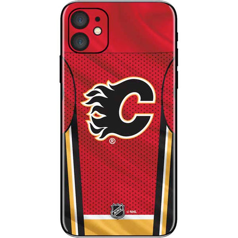 NHL Calgary Flames Home Jersey iPhone 11 Skin