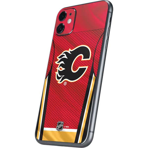 NHL Calgary Flames Home Jersey iPhone 11 Skin