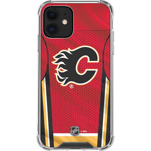 NHL Calgary Flames Home Jersey iPhone 12 Mini Clear Case