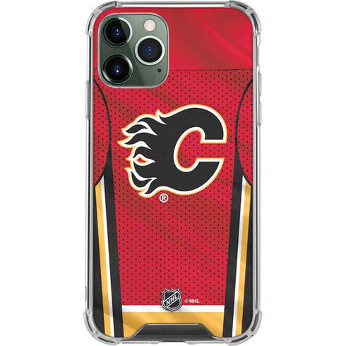 NHL Calgary Flames Home Jersey iPhone 12 Pro Clear Case