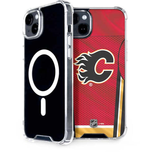 NHL Calgary Flames Home Jersey iPhone 15 MagSafe Case