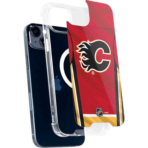 NHL Calgary Flames Home Jersey iPhone 15 Plus MagSafe Case