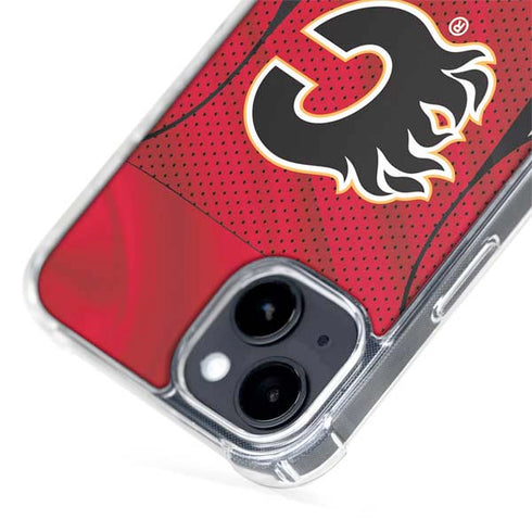NHL Calgary Flames Home Jersey iPhone 15 Plus MagSafe Case