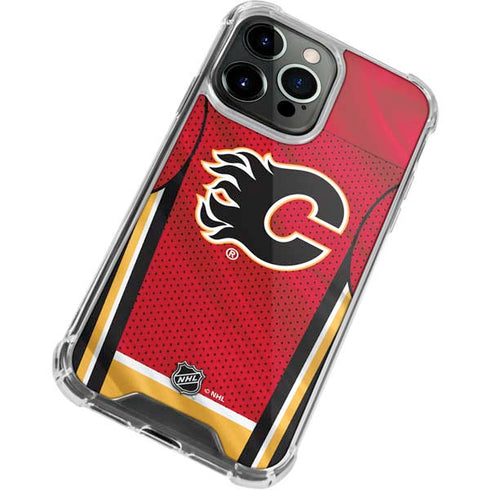 NHL Calgary Flames Home Jersey iPhone 15 Pro Max Clear Case