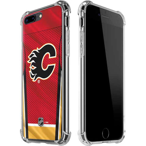 NHL Calgary Flames Home Jersey iPhone 7/8 Plus Clear Case