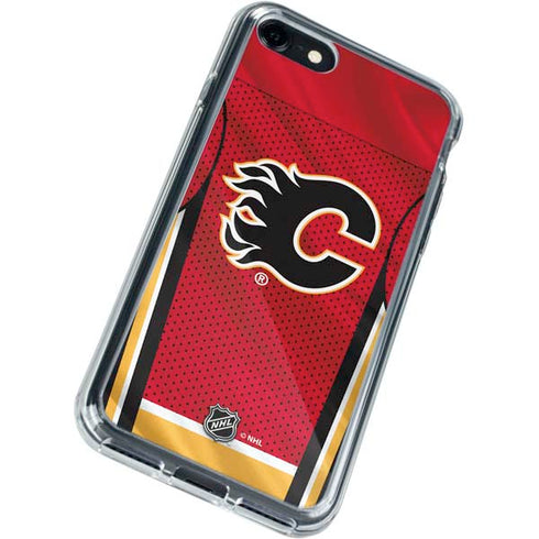 NHL Calgary Flames Home Jersey iPhone SE (2nd & 3rd Gen) Clear Case
