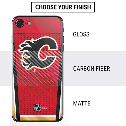 NHL Calgary Flames Home Jersey iPhone SE (2nd & 3rd Gen) Skin