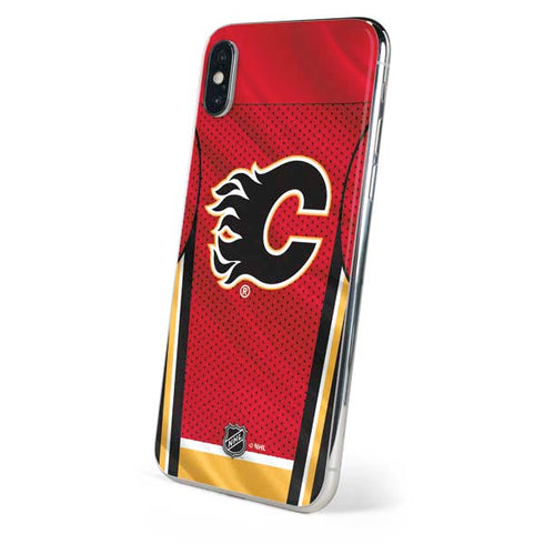 NHL Calgary Flames Home Jersey iPhone XS Skin