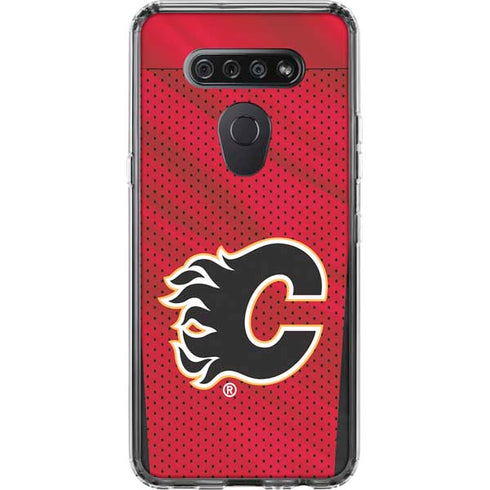NHL Calgary Flames Home Jersey LG K51/Q51 Clear Case