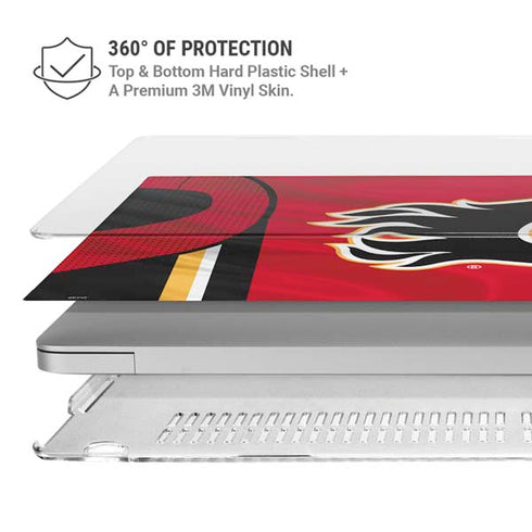 NHL Calgary Flames Home Jersey MacBook Air 15in (2023-2025) Case plus Skin