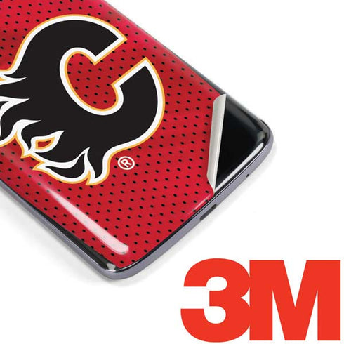 NHL Calgary Flames Home Jersey Moto E5 Plus Skin