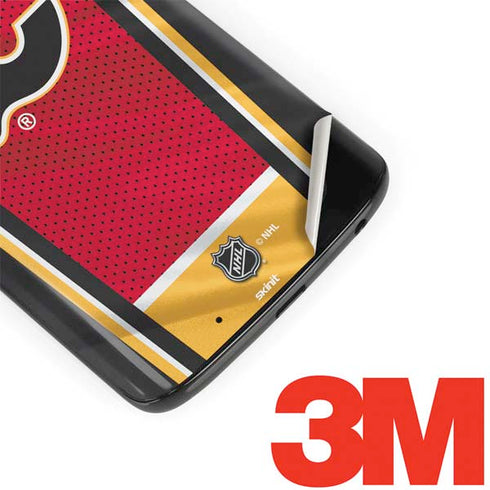 NHL Calgary Flames Home Jersey Moto G6 Skin