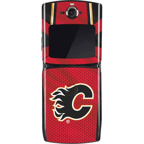 NHL Calgary Flames Home Jersey Motorola RAZR Skin