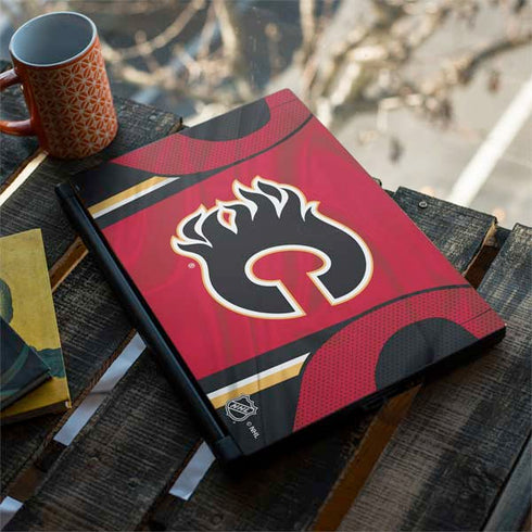 NHL Calgary Flames Home Jersey MSI GS65 Stealth Laptop Skin