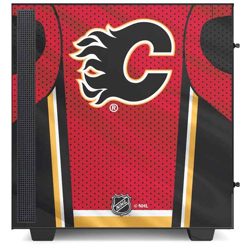 NHL Calgary Flames Home Jersey NZXT H510 Compact ATX Mid-Tower Case Skin