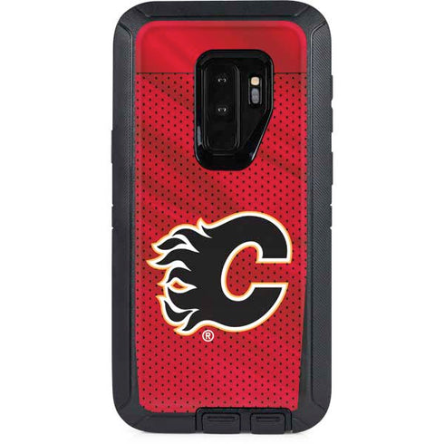NHL Calgary Flames Home Jersey Otterbox Defender Galaxy Skin