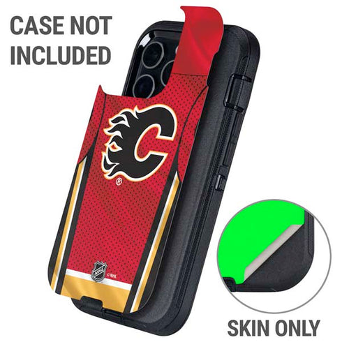 NHL Calgary Flames Home Jersey Otterbox Defender iPhone Skin