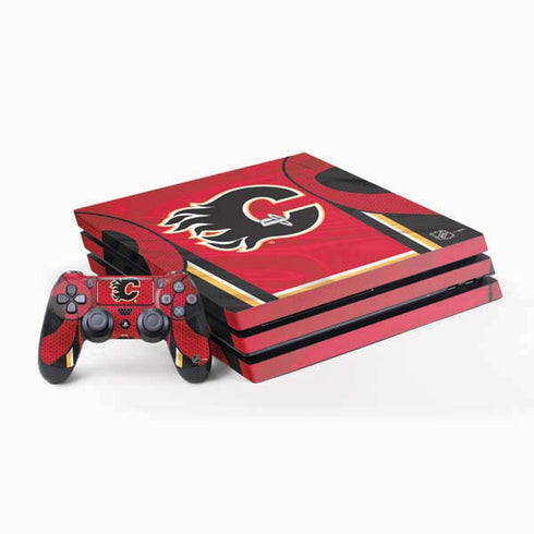 NHL Calgary Flames Home Jersey PS4 Pro Bundle Skin