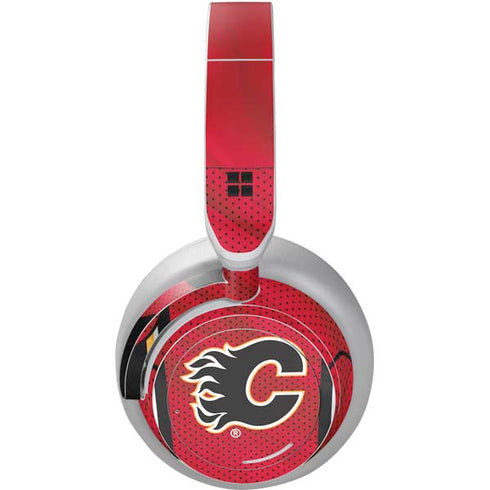 NHL Calgary Flames Home Jersey Surface Headphones Skin