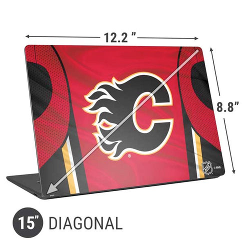 NHL Calgary Flames Home Jersey Universal Laptop 15in (12.2 x 8.8in) Skin