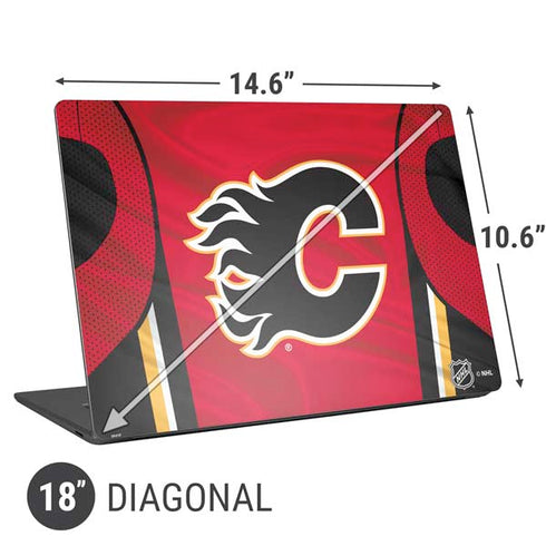 NHL Calgary Flames Home Jersey Universal Laptop 18in (14.6 x 10.6in) Skin
