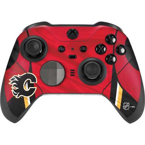 NHL Calgary Flames Home Jersey Xbox Elite Wireless Controller Series 2 Skin