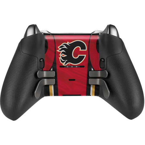 NHL Calgary Flames Home Jersey Xbox Elite Wireless Controller Series 2 Skin