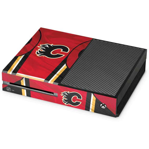 NHL Calgary Flames Home Jersey Xbox One Console Skin