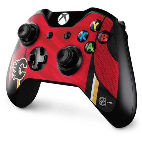 NHL Calgary Flames Home Jersey Xbox One Controller Skin