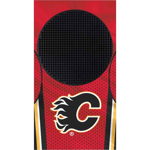NHL Calgary Flames Home Jersey Xbox Series S Console Skin