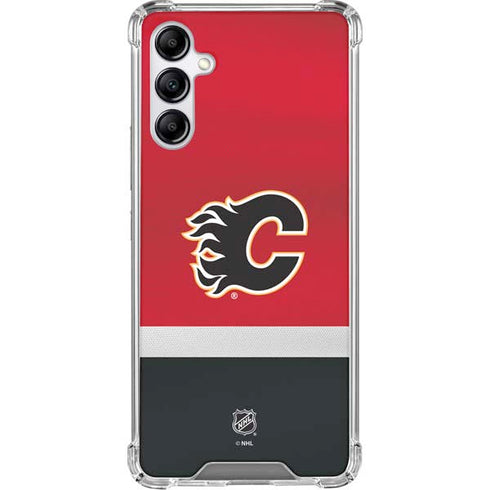 NHL Calgary Flames Jersey Galaxy A15 5G Clear Case