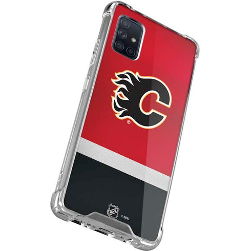 NHL Calgary Flames Jersey Galaxy A51 5G Clear Case