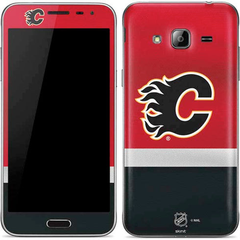 NHL Calgary Flames Jersey Galaxy J3 Skin