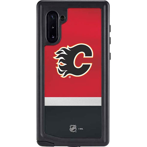 NHL Calgary Flames Jersey Galaxy Note 10 Waterproof Case