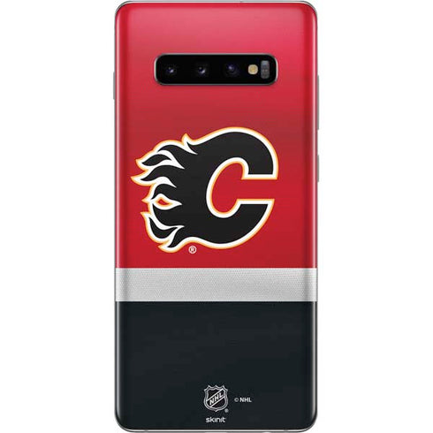 NHL Calgary Flames Jersey Galaxy S10 Plus Skin