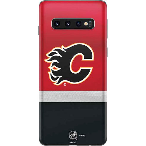 NHL Calgary Flames Jersey Galaxy S10 Skin