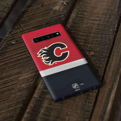 NHL Calgary Flames Jersey Galaxy S10 Skin
