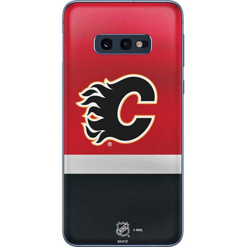 NHL Calgary Flames Jersey Galaxy S10e Skin