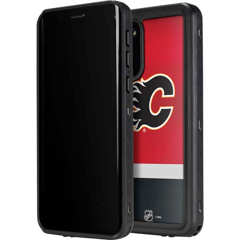 NHL Calgary Flames Jersey Galaxy S20 Plus Waterproof Case