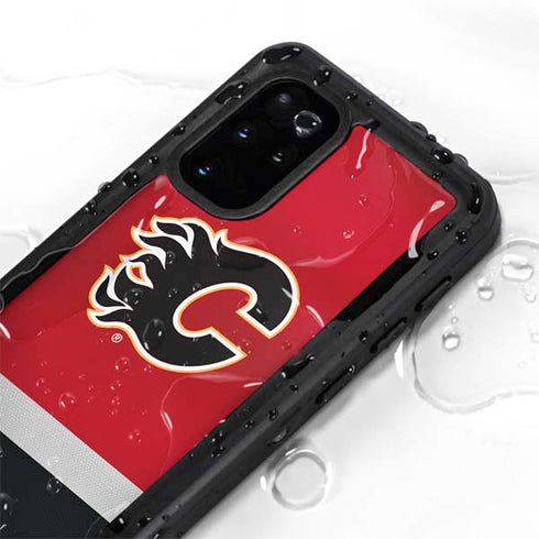 NHL Calgary Flames Jersey Galaxy S20 Plus Waterproof Case