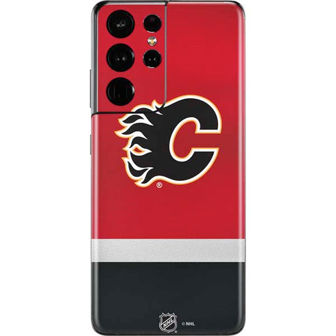 NHL Calgary Flames Jersey Galaxy S21 Ultra 5G Skin