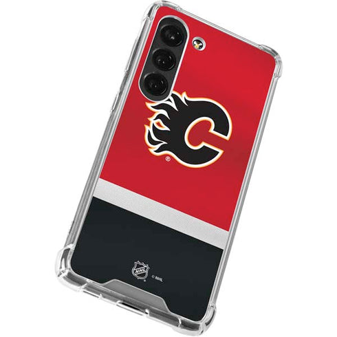 NHL Calgary Flames Jersey Galaxy S23 Clear Case