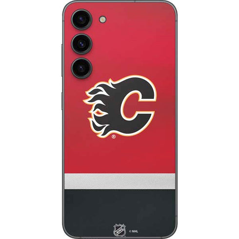 NHL Calgary Flames Jersey Galaxy S23 Plus Skin