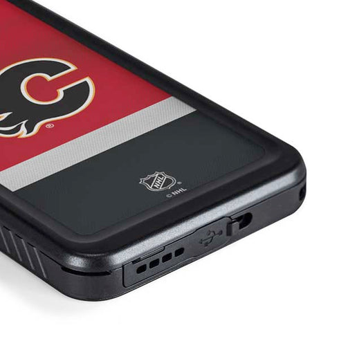 NHL Calgary Flames Jersey Galaxy S23 Plus Waterproof Case