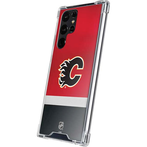 NHL Calgary Flames Jersey Galaxy S24 Ultra Clear Case