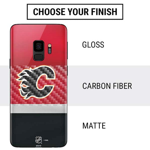 NHL Calgary Flames Jersey Galaxy S9 Skin