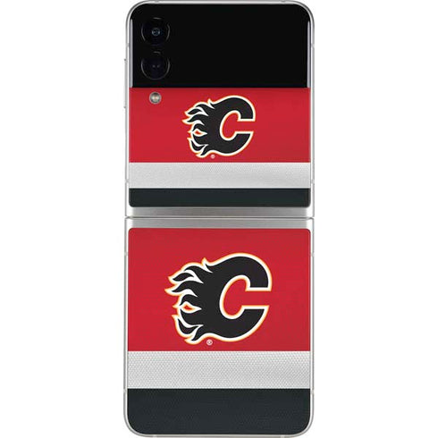 NHL Calgary Flames Jersey Galaxy Z Flip3 5G Skin